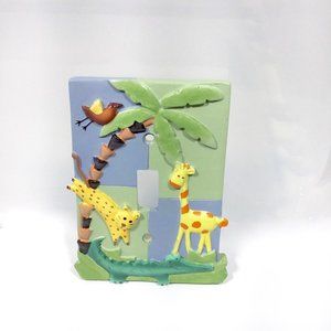 Jungle Animals Single Switch Plate Cover